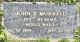 Grave Marker of John Theodore Morrell