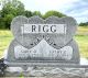Headstone of Gerald Duane Rigg and Cathy Elaine Hendricks